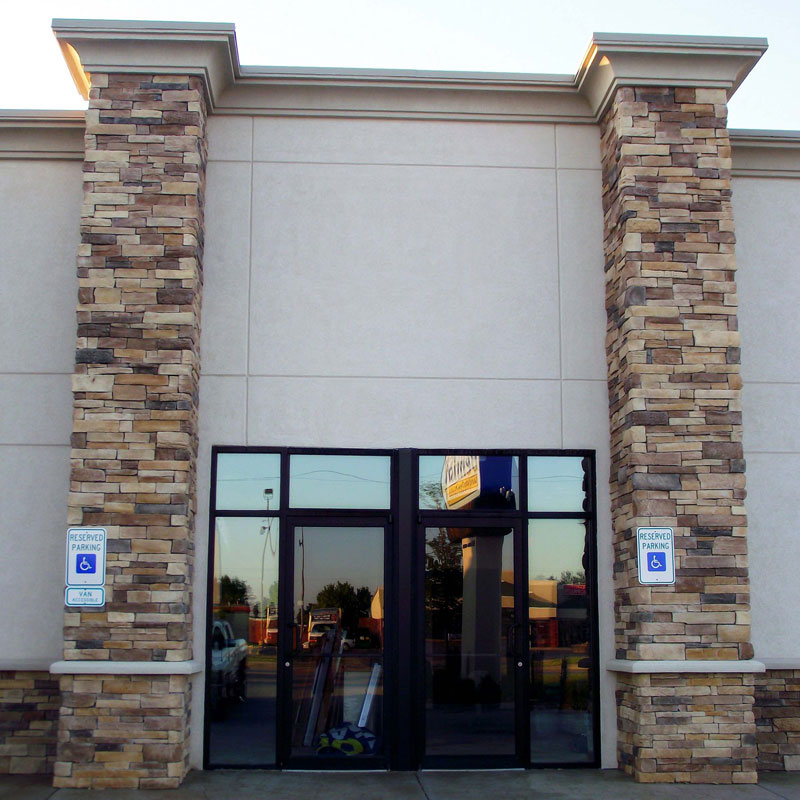 Rubber mold for concrete